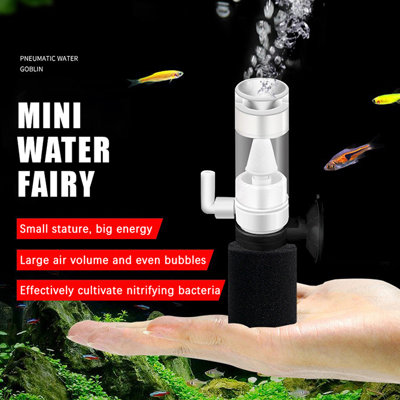 Marine Aquarium Bacteria - ฟิลเตอร์ฟองน้ำสำหรับตู้ปลาแบบใช้ลม พร้อมระบบทำงานเงียบพิเศษและประสิทธิภาพสูง เหมาะสำหรับตู้ปลาขนาดเล็ก เช่น ปลากัด ปลากะพง