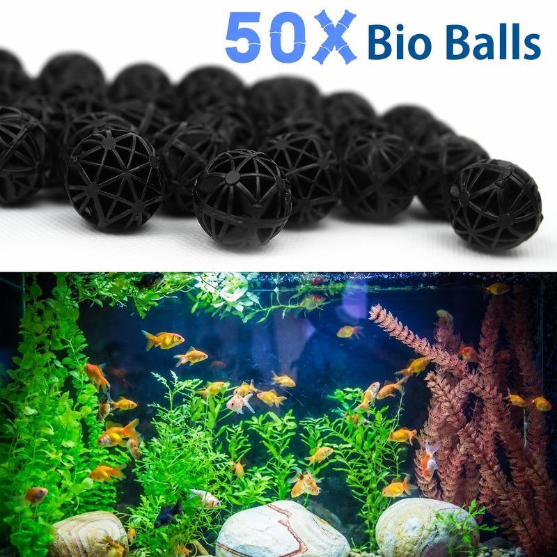 Aquarium Marine Filter - ชุดอุปกรณ์กรองน้ำชีวเคมีสำหรับตู้ปลา 50 ชิ้น ขนาด 16 มม.