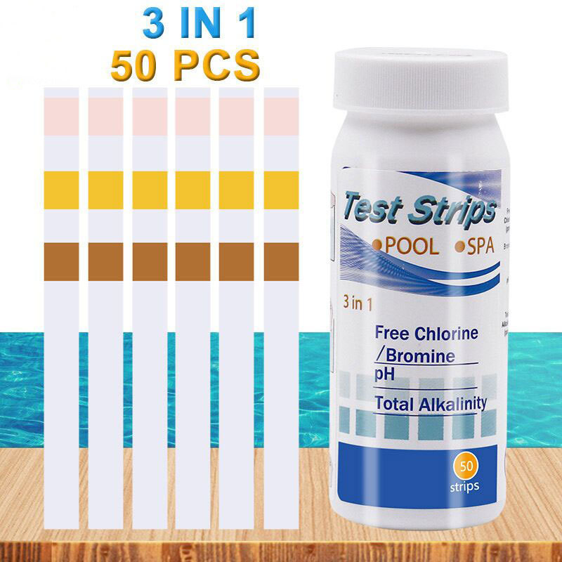 Marine Aquarium Bacteria - แถบทดสอบคลอรีน PH สปา สระว่ายน้ำ ตู้ปลา กระดาษทดสอบน้ำ