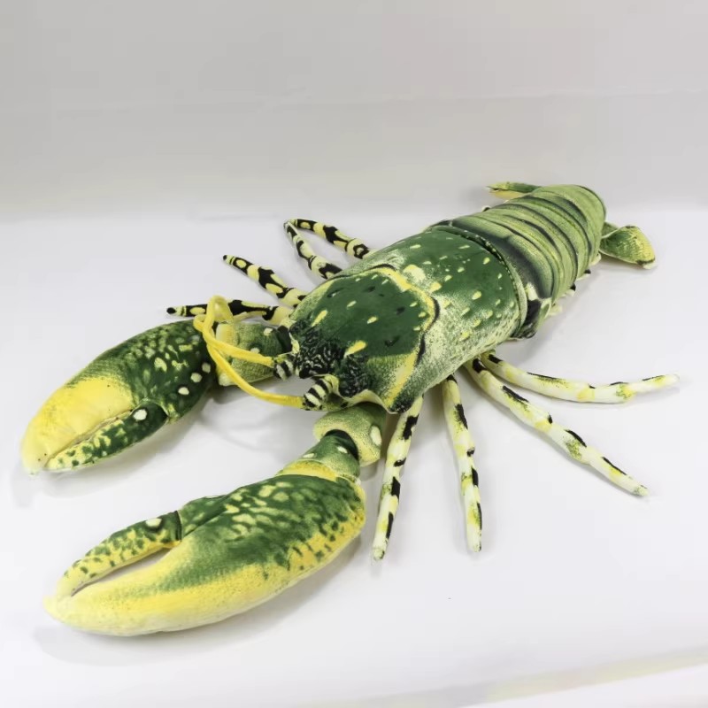Aquarium Marine Park - ของเล่นตุ๊กตาจำลองสัตว์ทะเล ปูหนามออสเตรเลีย (Homarus americanus) ของเล่นตุ๊กตาผ้าสำหรับเด็กหญิง เด็กชาย