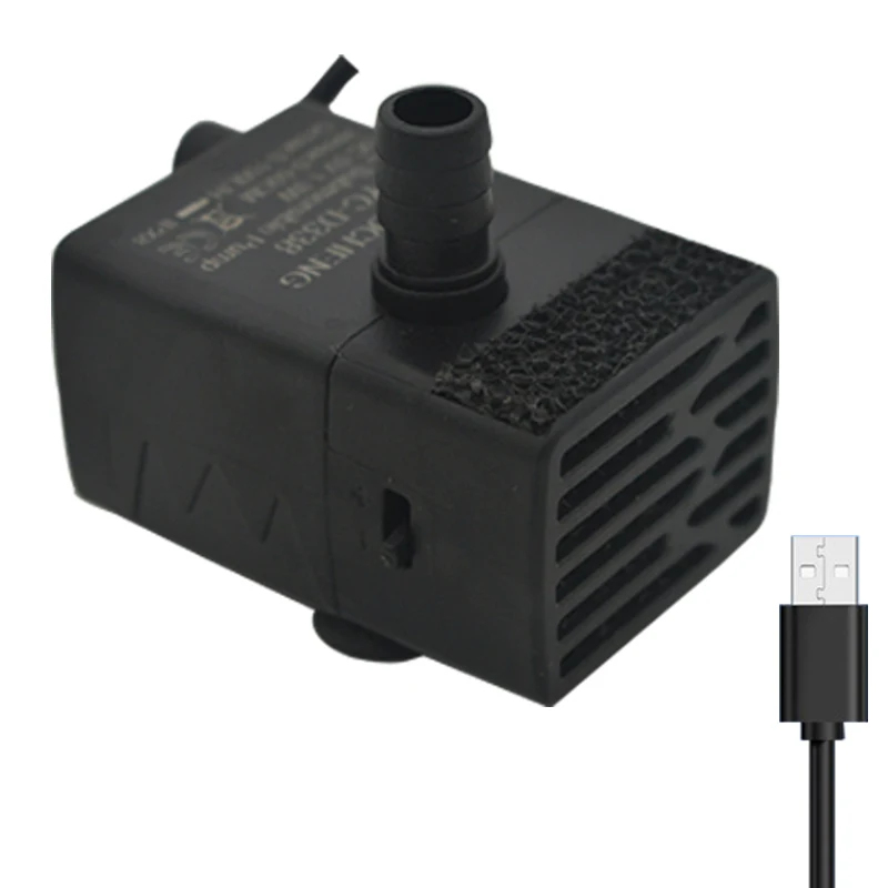Aquarium Marine Filter - ปั๊มน้ำแบบจุ่มใต้น้ำ USB สำหรับตู้ปลา, ปั๊มกรองน้ำขนาดเล็ก 5V 5W