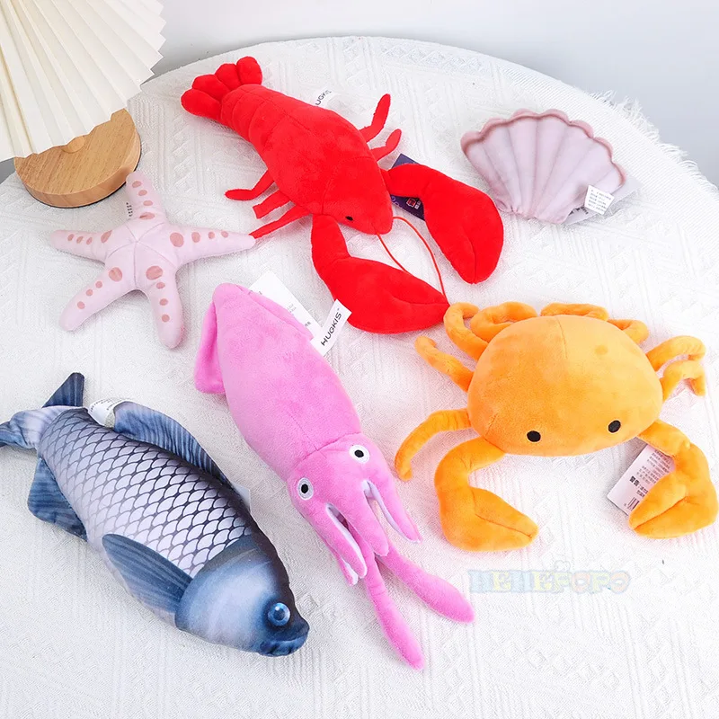 Aquarium Marine Park - กุ้งก้ามกรามปลาหมึกปูปลาดาว Scallop ปลาคาร์พปลา Aquarium การ์ตูน Sea