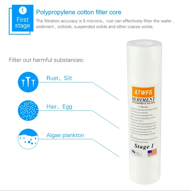 เครื่องกรองน้ํา 5 ไมครอน 4x10  - Aquarium Marine Filter บทวิจารณ์และราคา