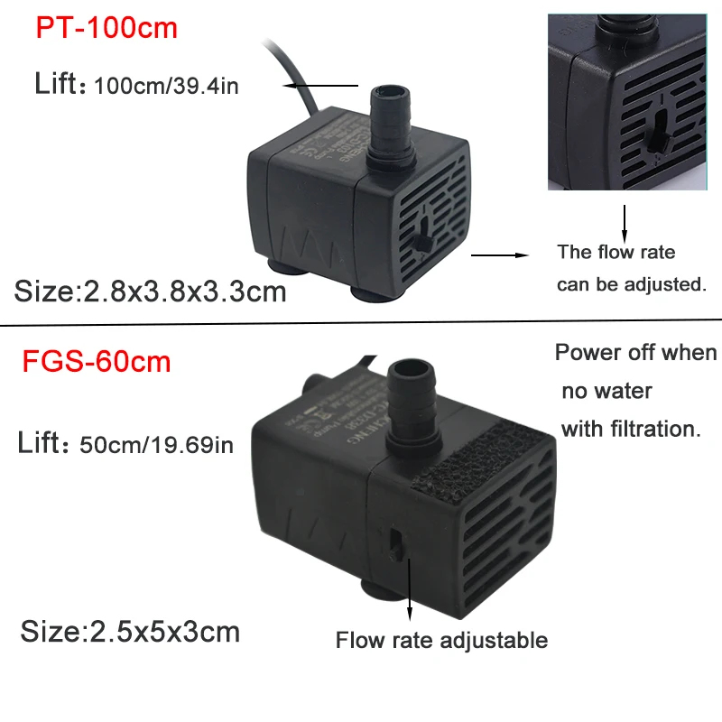 ปั๊มน้ำแบบจุ่มใต้น้ำ USB สำหรั - Aquarium Marine Filter บทวิจารณ์และราคา