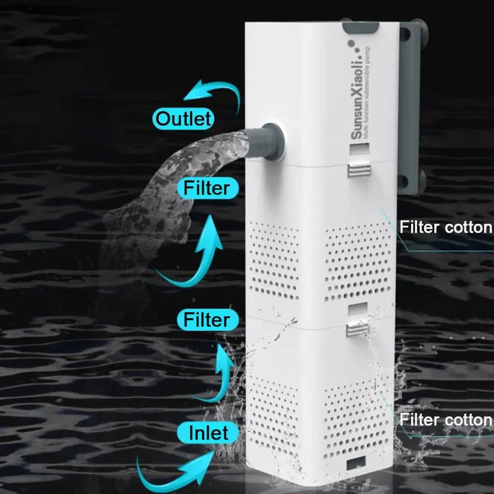 3 In 1 Aquarium ปั๊มกรอง Aquar - Aquarium Marine Filter บทวิจารณ์และราคา